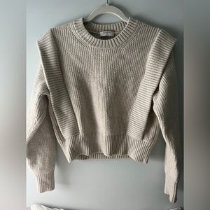 BABATON GRAZIA SWEATER- heather birch
